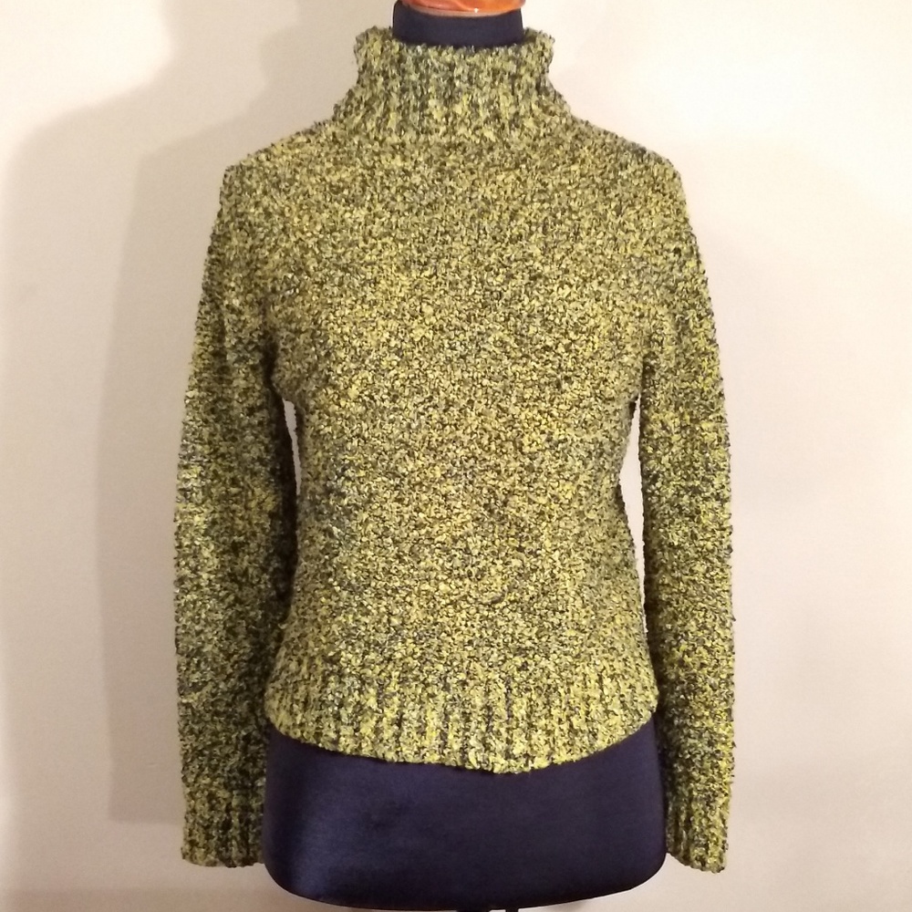 Multi-Color (Yellow/Green/Black) Turtleneck-No Tag